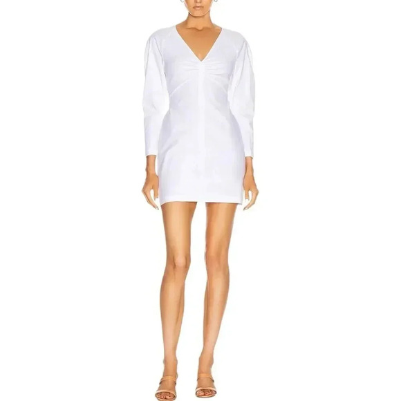 A.L.C. White Linen Mini Aila Mini Dress 12 - Picture 1 of 10